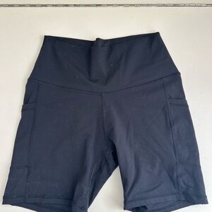 Women's Black High-Waisted Shorts